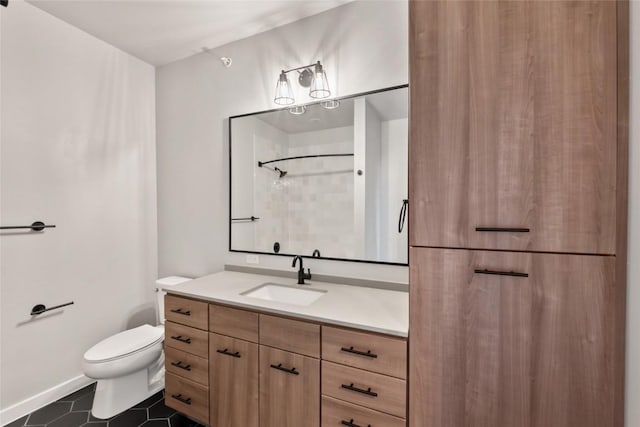 4510 Terry-O Ln Unit 322, Austin, TX 78745 - bathroom with vanity, tile patterned floors, and a shower