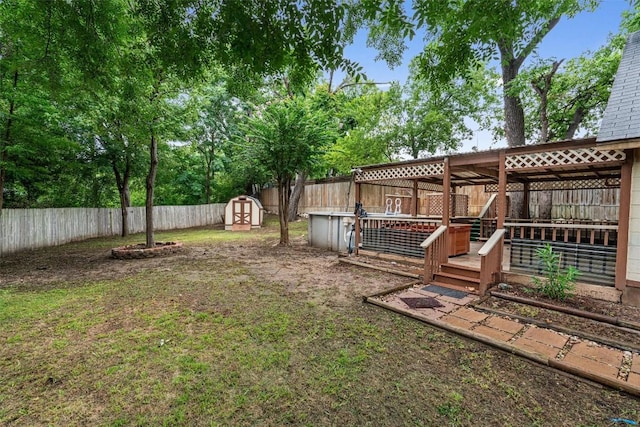 2616 Audubon Pl, Austin, TX 78741 - fenced backyard with a shed