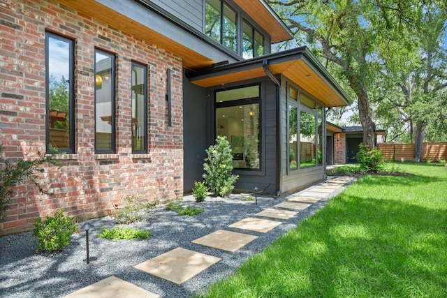 3005 French Pl, Austin, TX 78722 - property entrance with brick siding