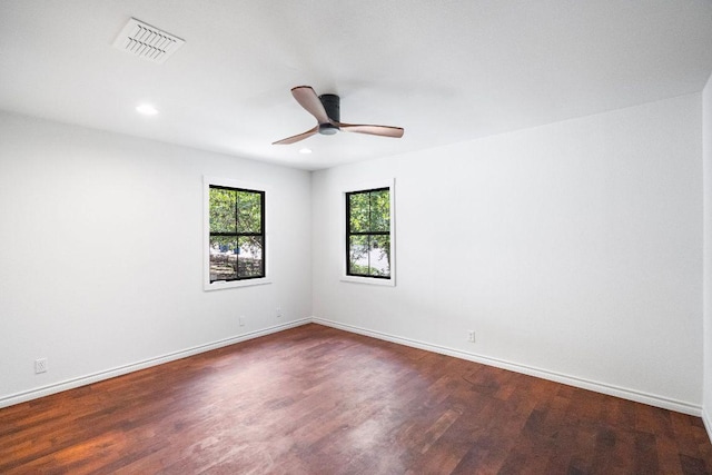 1703 Graywood Cv, Austin, TX 78704 - spare room with wood finished floors, a ceiling fan, and recessed lighting