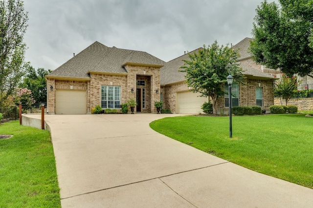 117 N Whitley Dr, Austin, TX 78738 - french country style house with an attached garage, driveway, and brick siding