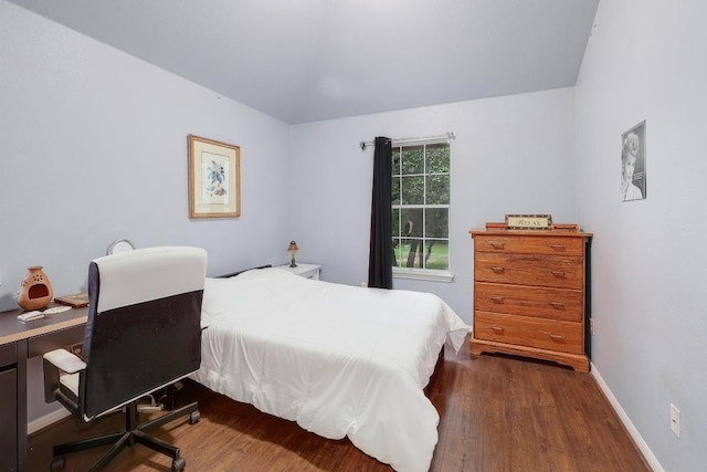 210 Buoy Cir, Georgetown, TX 78633 - bedroom with wood finished floors and an office area