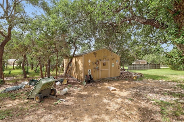 210 Buoy Cir, Georgetown, TX 78633 - view of yard featuring a storage shed