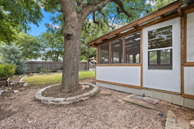 1102 Forest Oaks Path, Cedar Park, TX 78613 - view of yard featuring a sunroom