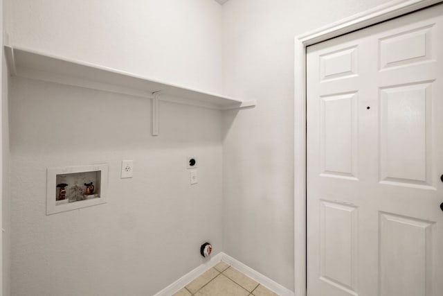 2732 Cascade Falls Dr, Austin, TX 78738 - washroom with hookup for an electric dryer, hookup for a washing machine, and light tile patterned floors