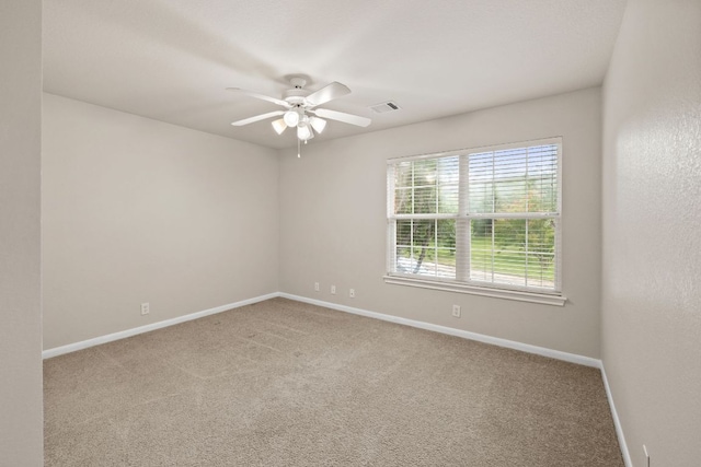 2732 Cascade Falls Dr, Austin, TX 78738 - carpeted spare room with ceiling fan and baseboards