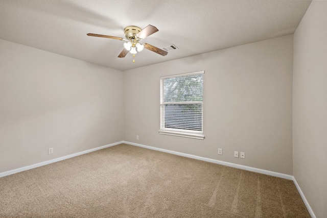 2732 Cascade Falls Dr, Austin, TX 78738 - empty room with a ceiling fan and carpet floors