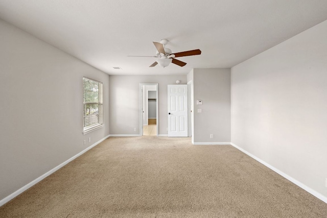 2732 Cascade Falls Dr, Austin, TX 78738 - spare room featuring a ceiling fan and light carpet