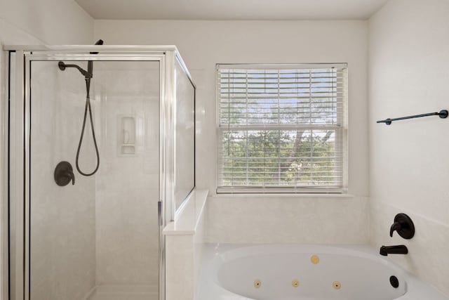 2732 Cascade Falls Dr, Austin, TX 78738 - full bath featuring a stall shower and a tub with jets