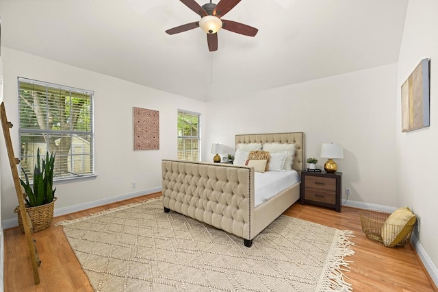 8305 Hillrock Dr, Round Rock, TX 78681 - bedroom with light wood-type flooring and ceiling fan