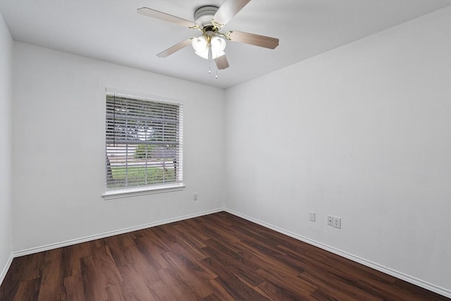 2012 Charlotte Way, Round Rock, TX 78664 - unfurnished room with wood finished floors and ceiling fan