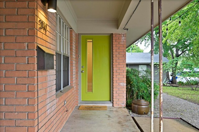 2110 Bluebonnet Ln, Austin, TX 78704 - doorway to property with brick siding