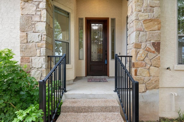 105 Outcrop View Ln, Austin, TX 78738 - property entrance with stone siding