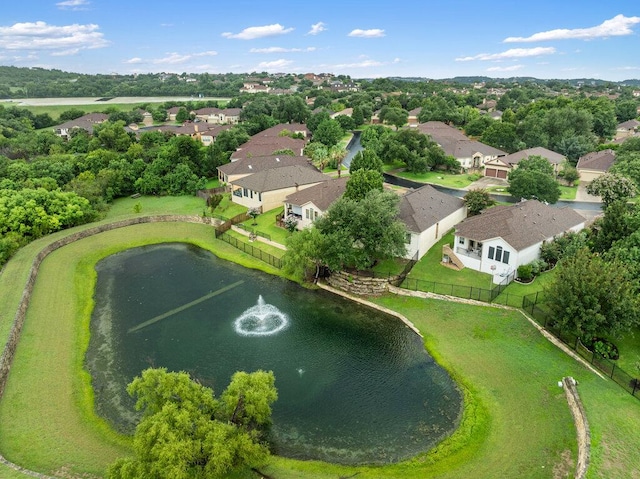 105 Outcrop View Ln, Austin, TX 78738 - aerial perspective of suburban area featuring a large body of water