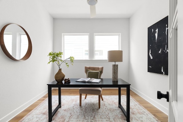 352 Moonlit Stream Pass, Dripping Springs, TX 78620 - home office featuring wood finished floors and baseboards
