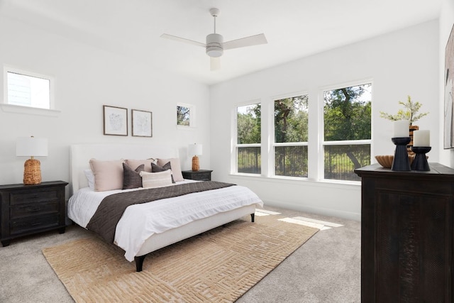 352 Moonlit Stream Pass, Dripping Springs, TX 78620 - bedroom featuring carpet floors and ceiling fan