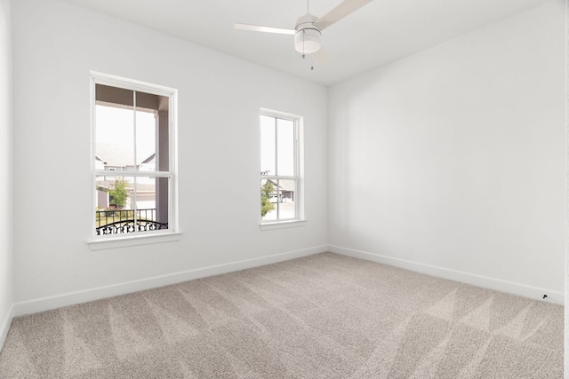 352 Moonlit Stream Pass, Dripping Springs, TX 78620 - carpeted spare room featuring healthy amount of natural light and ceiling fan