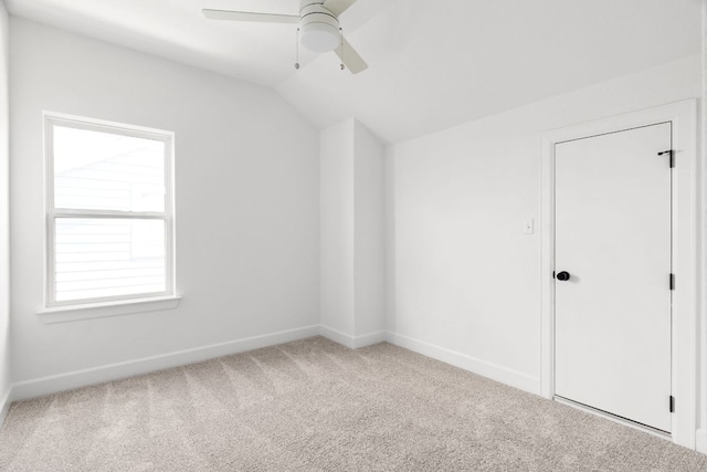 352 Moonlit Stream Pass, Dripping Springs, TX 78620 - unfurnished room featuring lofted ceiling, carpet, and a ceiling fan