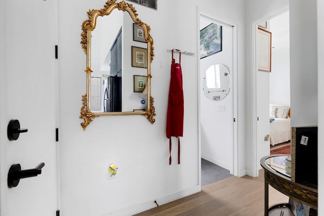 5509 Clay Ave Unit 2, Austin, TX 78756 - foyer featuring wood finished floors