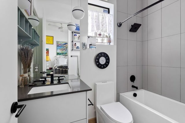 5509 Clay Ave Unit 2, Austin, TX 78756 - full bathroom featuring vanity and shower / bathtub combination