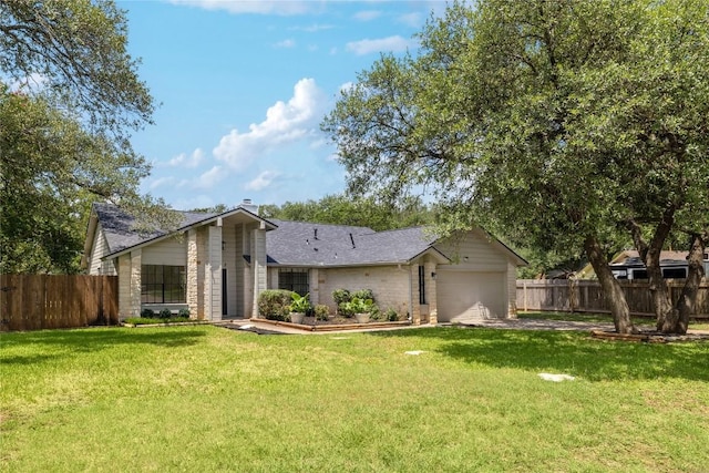 2502 W Messick Loop, Round Rock, TX 78681 - view of front of house featuring a chimney, a garage, driveway, and roof with shingles