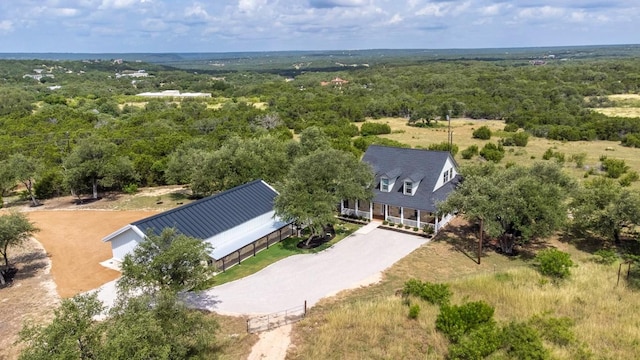 15020 Hero Way W, Leander, TX 78641 - view from above of property featuring a heavily wooded area
