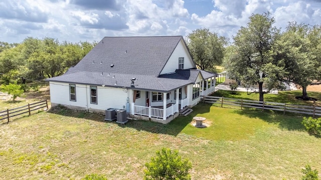 15020 Hero Way W, Leander, TX 78641 - back of house featuring roof with shingles and a fenced backyard