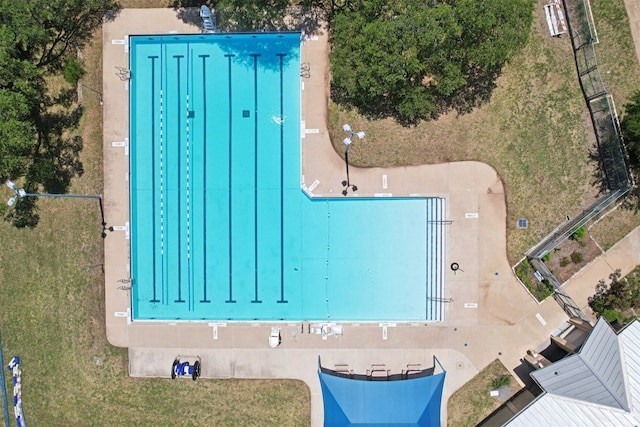 12404 Wycliff Ln, Austin, TX 78727 - aerial view of a pool area