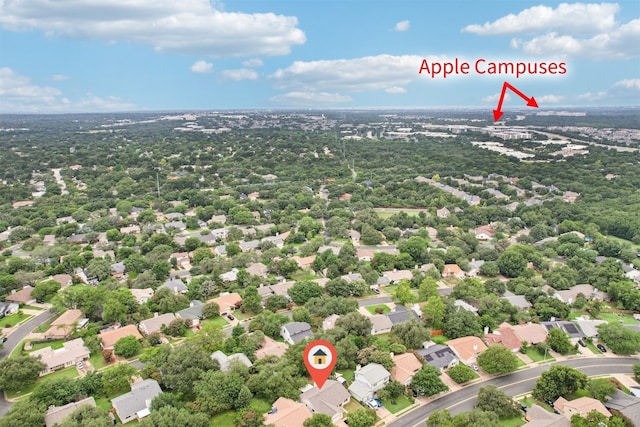 12404 Wycliff Ln, Austin, TX 78727 - aerial view of residential area