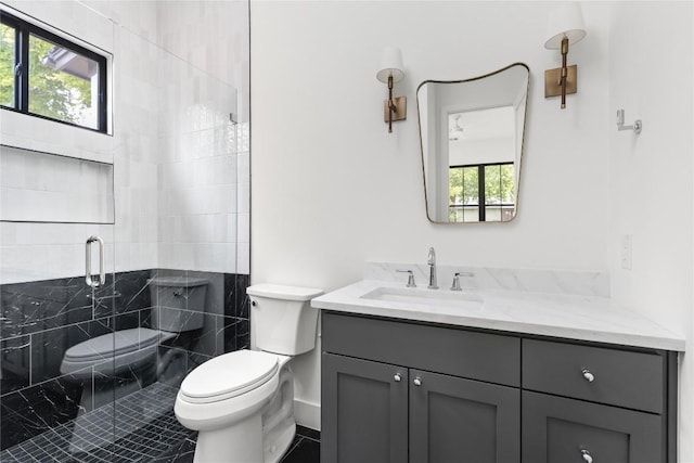 1703 Madison, Austin, TX 78757 - full bathroom featuring vanity and a shower stall