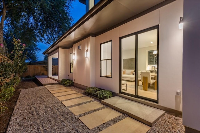 1703 Madison, Austin, TX 78757 - view of exterior entry featuring stucco siding