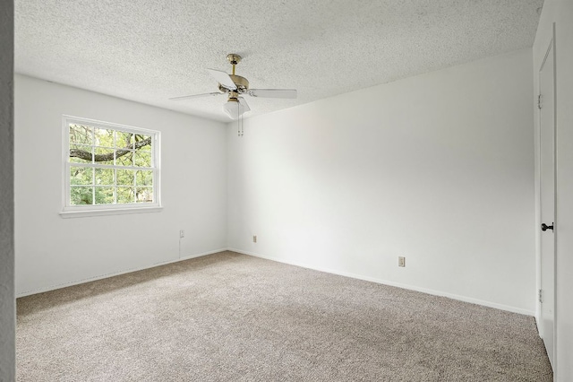 4009 Cordova Dr, Austin, TX 78759 - spare room with carpet, a ceiling fan, and a textured ceiling