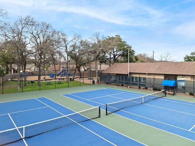 4009 Cordova Dr, Austin, TX 78759 - view of tennis court featuring community basketball court