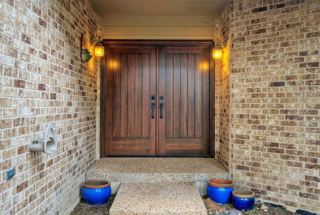 6605 Ladera Norte, Austin, TX 78731 - property entrance featuring brick siding