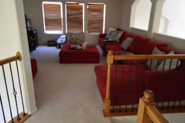 1802 Misty Ridge Dr, Leander, TX 78641 - living room featuring carpet floors