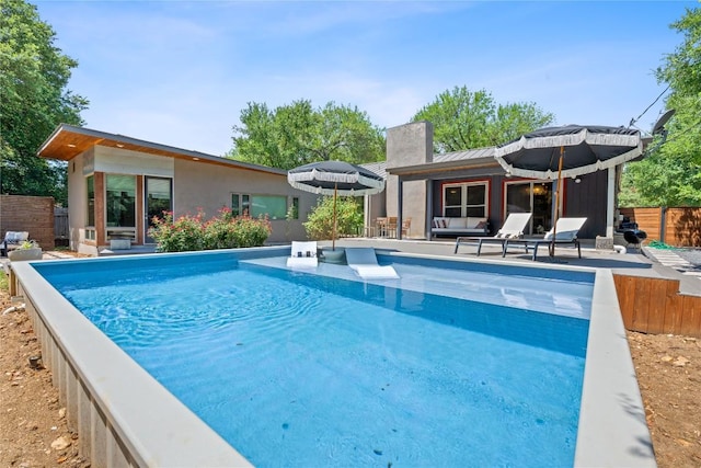 1407 Spring Gdn, Austin, TX 78746 - swimming pool with a patio