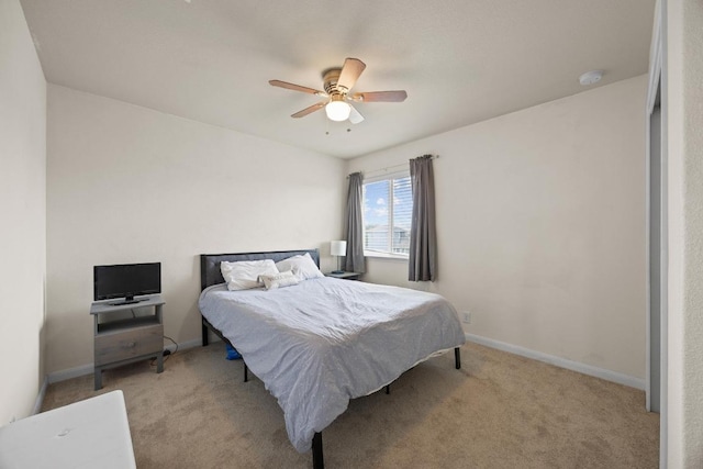 120 Hawkins Ct, Hutto, TX 78634 - bedroom with light carpet and ceiling fan