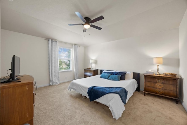 120 Hawkins Ct, Hutto, TX 78634 - bedroom featuring light carpet and ceiling fan