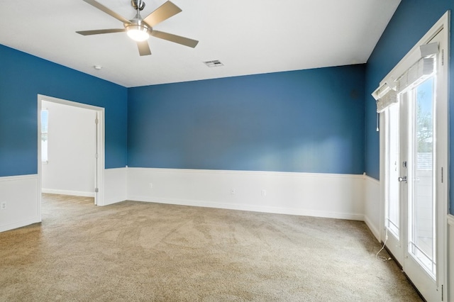6116 Whipple Way, Austin, TX 78745 - carpeted spare room featuring healthy amount of natural light and ceiling fan
