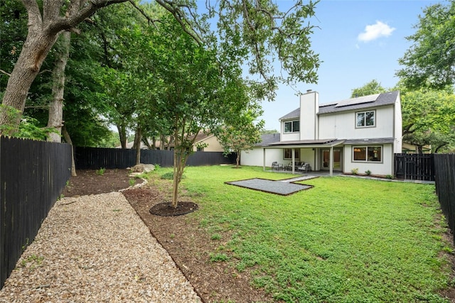 6721 Lost Vly, Austin, TX 78745 - fenced backyard featuring a patio area