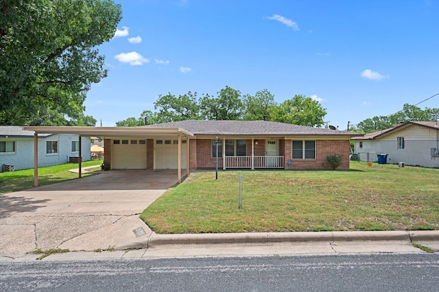 11705 Oak Trl, Austin, TX 78753 - single story home with an attached garage, brick siding, and a front lawn