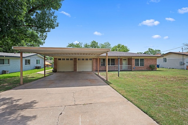 11705 Oak Trl, Austin, TX 78753 - single story home with a front yard, an attached garage, driveway, and brick siding