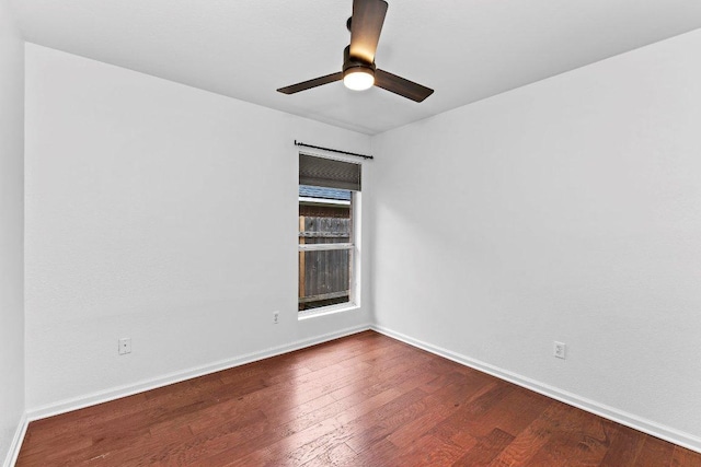 13121 Armaga Springs Rd, Austin, TX 78727 - unfurnished room with wood finished floors and a ceiling fan