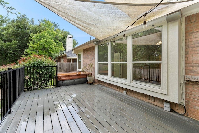 13121 Armaga Springs Rd, Austin, TX 78727 - view of wooden terrace