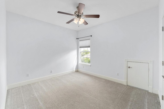 6715 Windrift Way Unit 29, Austin, TX 78745 - carpeted empty room with baseboards and a ceiling fan