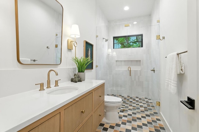 2007 Pasadena Dr, Austin, TX 78757 - full bathroom featuring a stall shower and vanity