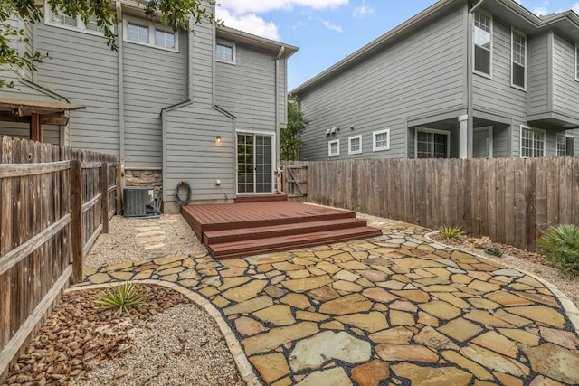 8518 Cahill Dr Unit 23, Austin, TX 78729 - fenced backyard with a patio and a deck