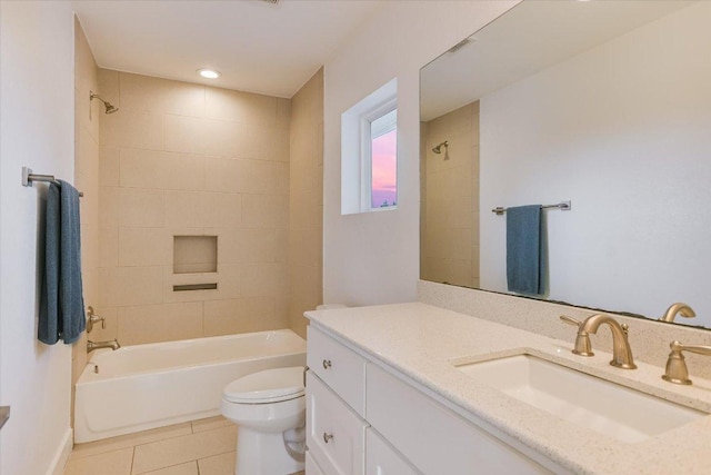3009 Lawrence Dr, Austin, TX 78734 - full bath with vanity, shower / washtub combination, and tile patterned floors