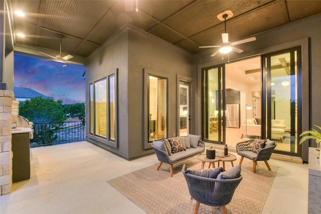 19617 Serenity Ln, Lago Vista, TX 78645 - view of patio / terrace featuring ceiling fan