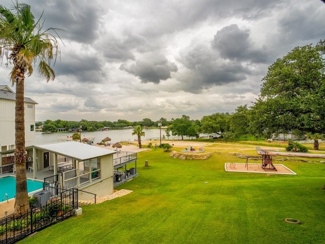 604 Highcrest Dr Unit 722, Granite Shoals, TX 78654 - view of yard with a water view